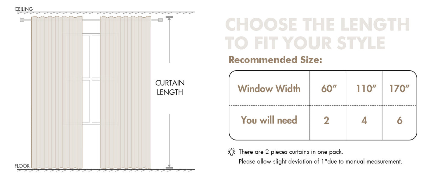 Linen Curtains 84 Inch Length 2 Panels Natural Semi Sheer Curtain with Back Tab Rod Pocket, Light Filtering Window Privacy Burlap Drapes for Living Room Bedroom 42W x 84L Linen