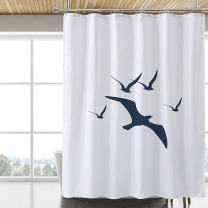Fabric Shower Curtain Liner, Waterproof Hotel Quality, Bathroom Curtains Rust Resistant Grommets, 72 x 72 Machine Washable (Black)