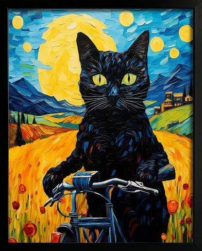 Cat Wall Art Monet Prints Vintage Canvas Wall Art Funny Cat in Water Lilies Posters for Room Bedroom Living Room Bathroom Wall Decor Aesthetic (Size: 8''x10''x1pcs)