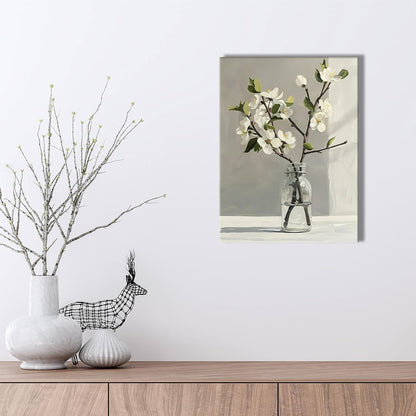 Floral Canvas Wall Art Bathroom Wall Art Pictures Wall Decor Home Decor Wall Decor for Bedroom Livingroom 12x16 Inches