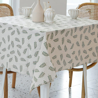 Pastoral Round Tablecloth - 60 Inch Dia. Table Cloth - Washable Table Cover with Dust-Proof Wrinkle Resistant for Restaurant, Picnic, Indoor and Outdoor Dining, Floral (Dark Blue)