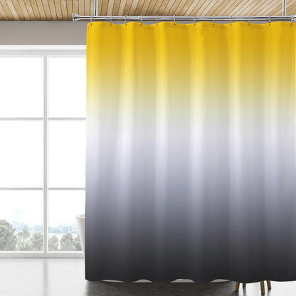 Fabric Shower Curtain Liner, Waterproof Hotel Quality, Bathroom Curtains Rust Resistant Grommets, 72 x 72 Machine Washable (Black)