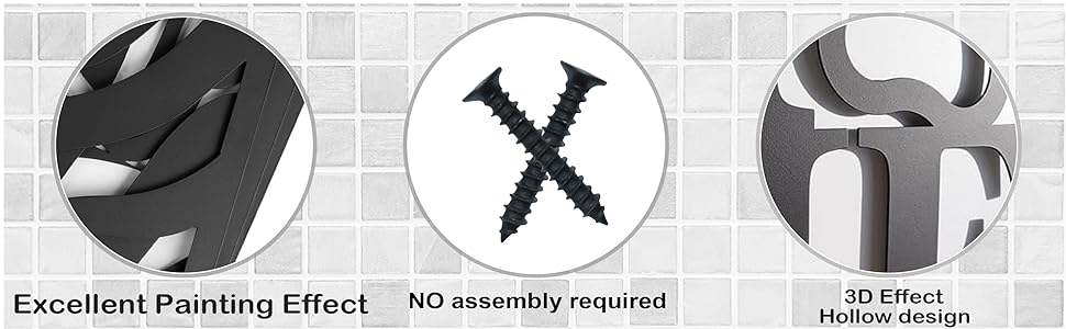 3 Pieces Metal Flowers Wall Arts - Rustic Farmhouse Decor Black Minimalist Flower Wall Decors for Living room Bathroom Bedroom Dining Room - Housewarming Gifts(Black, Vase-C)